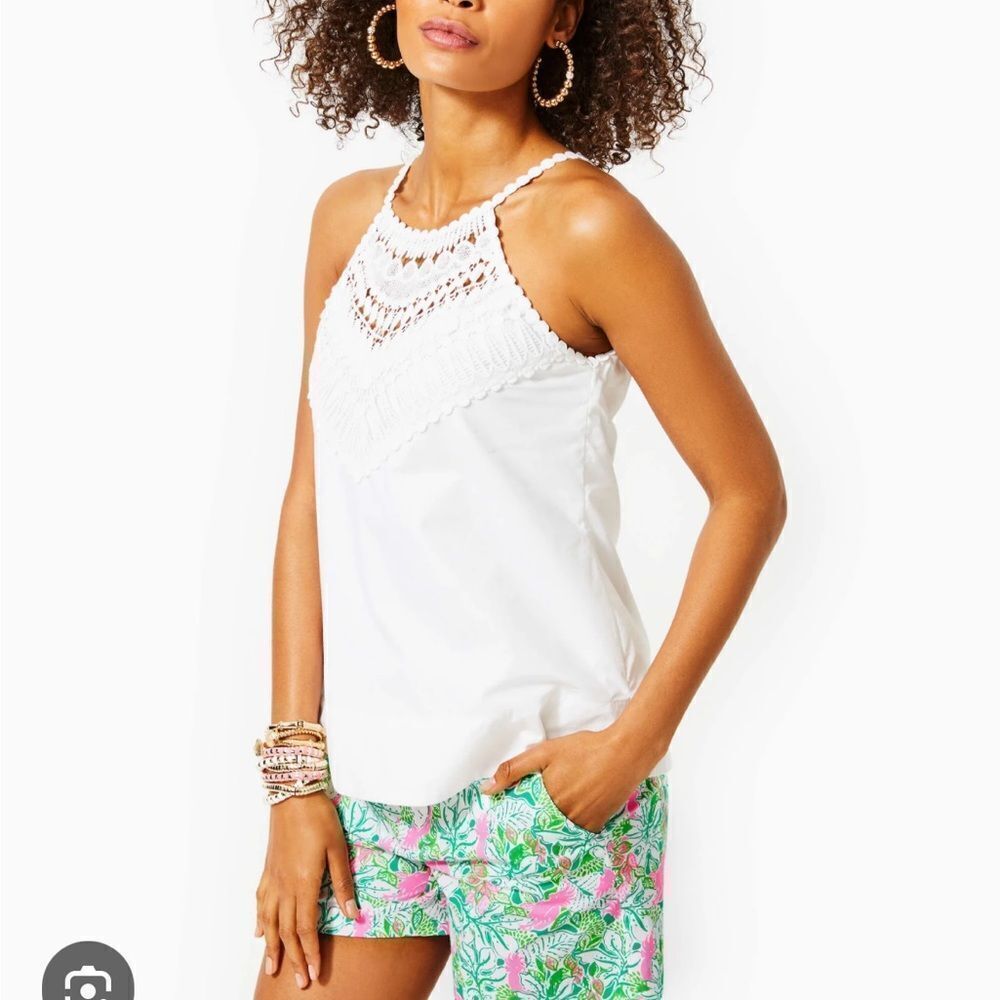 NWT Lilly Pulitzer Britt Cotton Halter Top